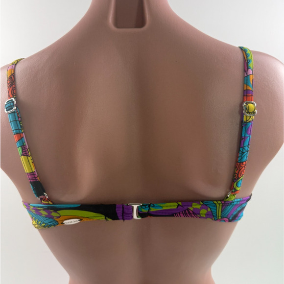 Bikini Bay Underwire Padded Push Up Twisted Bikini Top  Size 10 - Picture 5 of 14